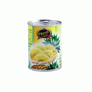 کمپوت آناناس حلقه‌ای فرش گاردن ۵۶۵ گرمی | Fresh Garden Pineapple Slices in syrup 565g