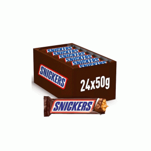 شکلات اسنیکرز ۲۴ عددی (۴۵ گرم) | Snickers Chocolate Bars 45g × 24 Pack