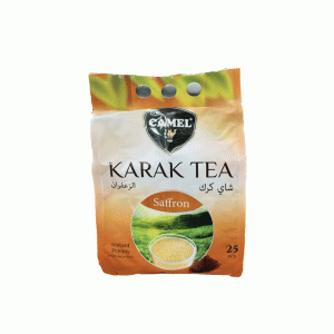 چای کرک کمل 25 عددی طعم زعفران | Camel Karak Tea Saffron 25 Sachets