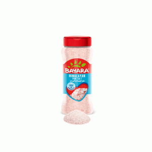 نمک صورتی هیمالیا بایارا ۴۰۰ گرمی (درب نمک‌پاش) | Bayara Pink Himalayan Salt - 400g Shaker Bottle