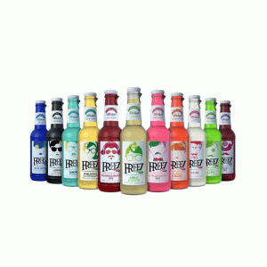 آبمیوه گازدار فریز شیشه‌ای | Freez Sparkling Fruit Juice Glass Bottle