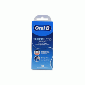 نخ دندان ارتودنسی اورال‌بی مدل سوپر فلاس (۵۰ رشته) | Oral-B Super Floss for Braces, Bridges & Gaps